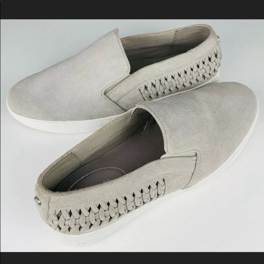Michael Kors Womens Woven Gray Suede Slip Ons!!!
